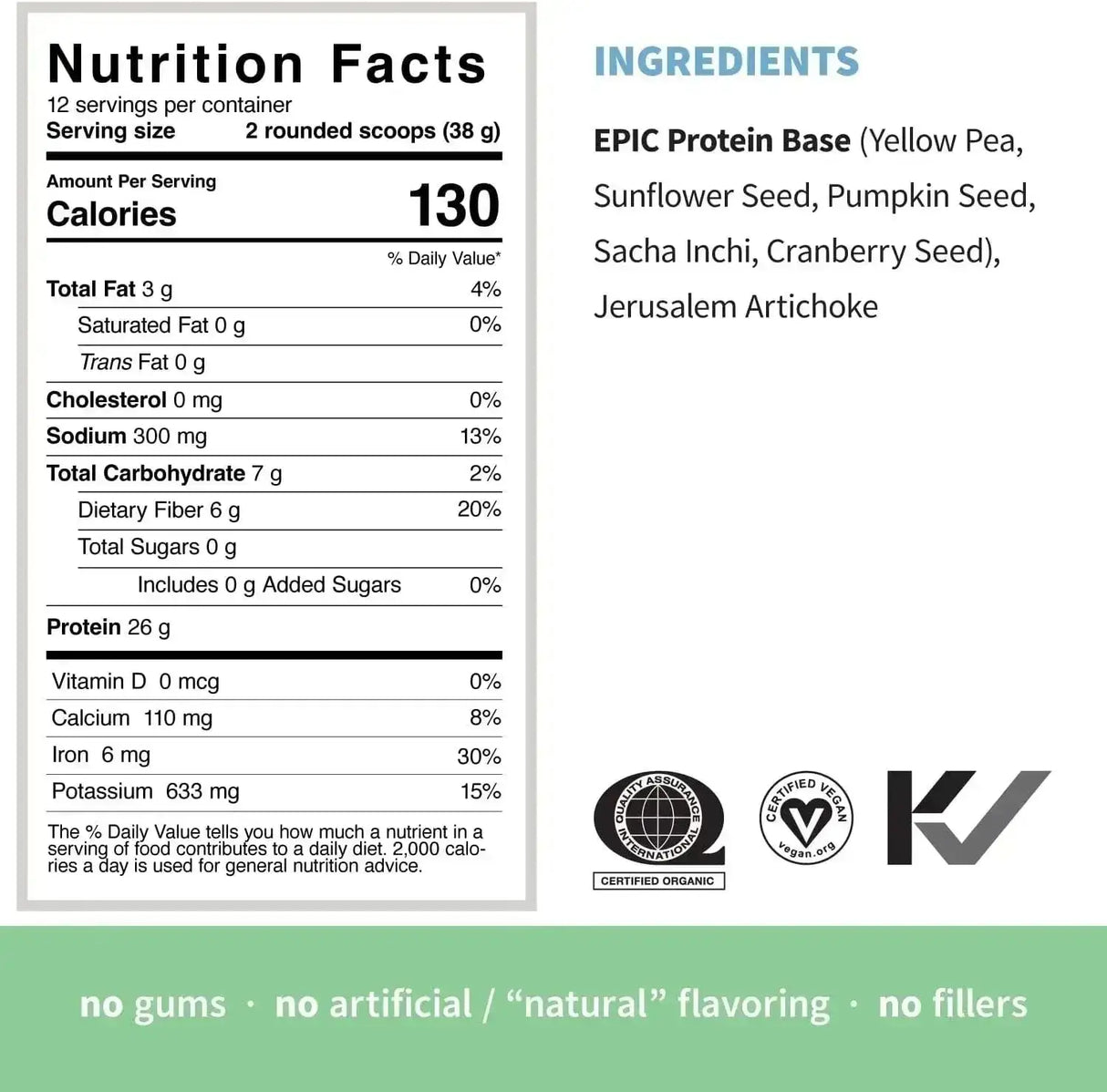 SPROUT LIVING - Sprout Living Epic Protein Plant Based Protein & Superfoods Powder Unflavored 456Gr. - The Red Vitamin MX - Suplementos Alimenticios - {{ shop.shopifyCountryName }}