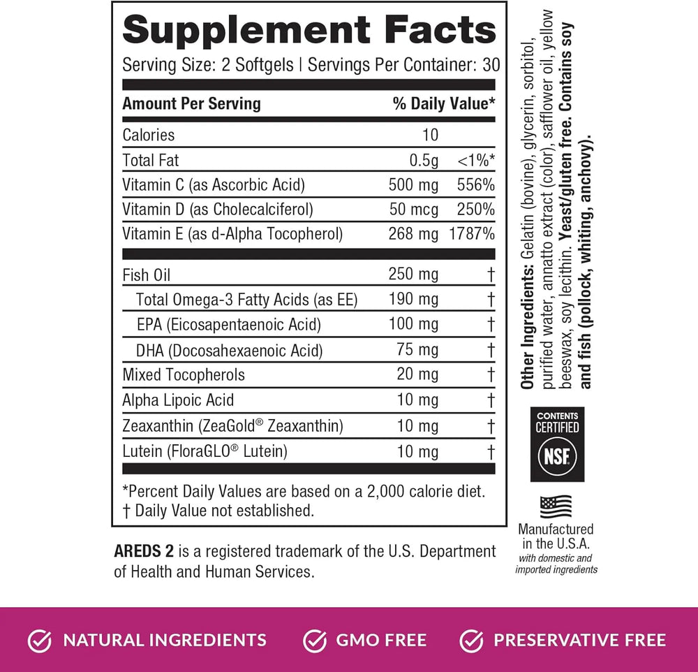 EYEPROMISE - EyePromise Macular Health Eye Vitamin 60 Capsulas Blandas - The Red Vitamin MX - Suplementos Alimenticios - {{ shop.shopifyCountryName }}