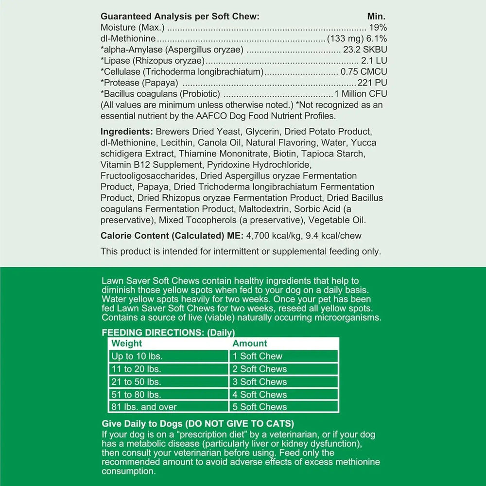 CHEW + HEAL - Chew + Heal Labs Dog Urine Neutralizer for Lawn 120 Masticables - The Red Vitamin MX - Salud De Tracto Urinario Para Perros - {{ shop.shopifyCountryName }}