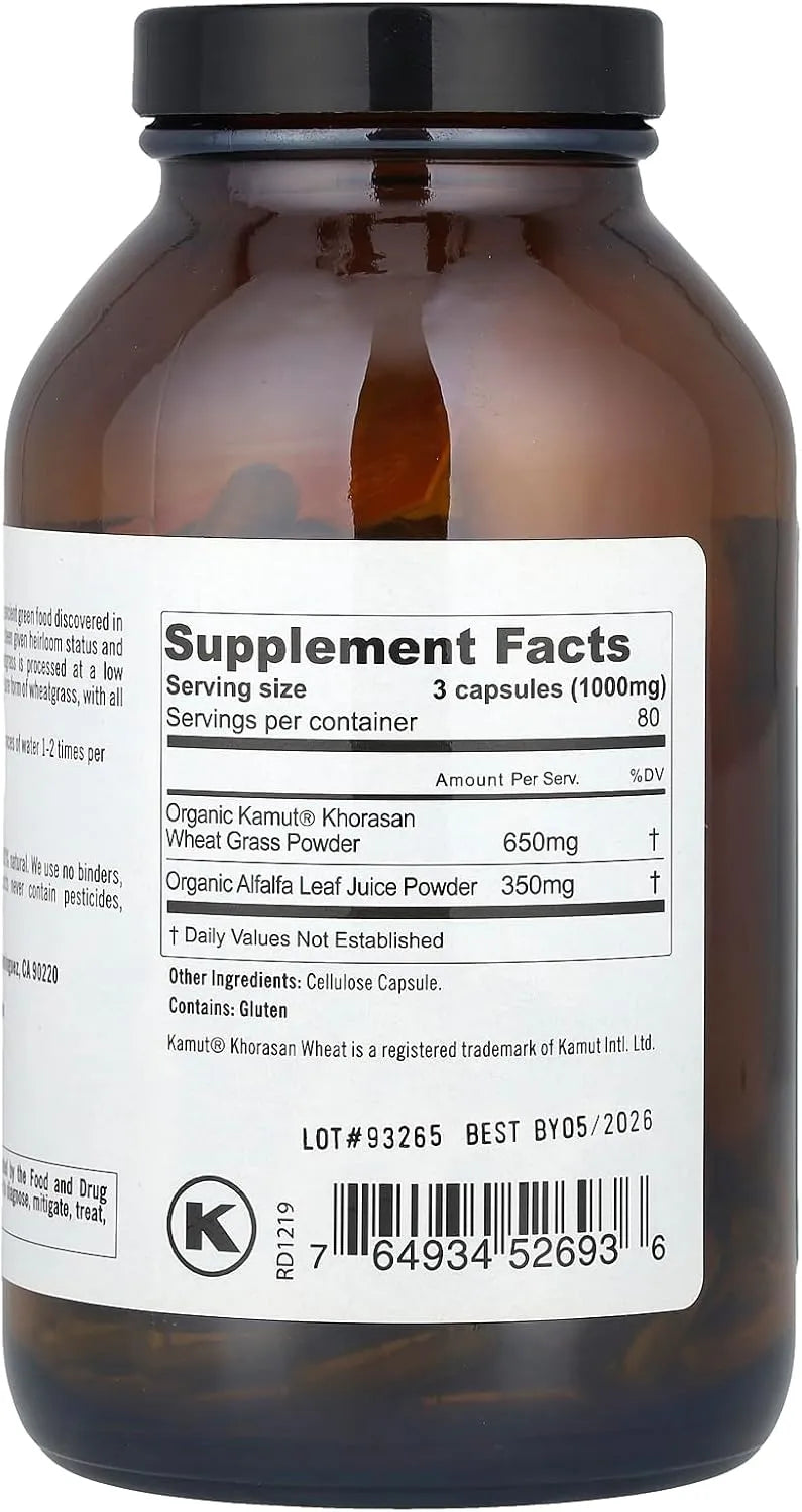 PURE PLANET - Pure Planet Heirloom Wheatgrass 240 Capsulas - The Red Vitamin MX - Suplementos Alimenticios - {{ shop.shopifyCountryName }}