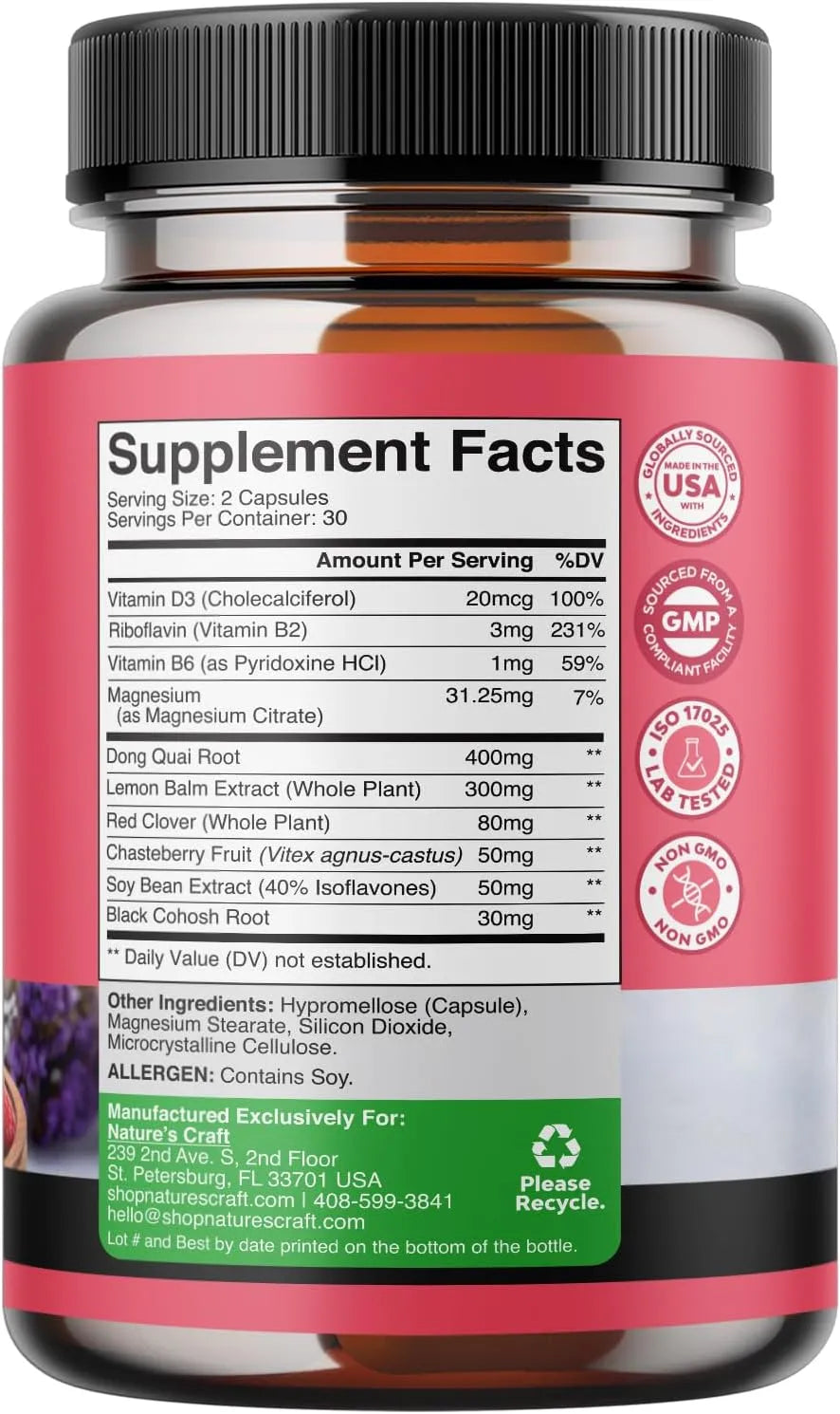 NATURES CRAFT - Natures Craft Menopause Support 60 Capsulas - The Red Vitamin MX - Suplementos Alimenticios - {{ shop.shopifyCountryName }}