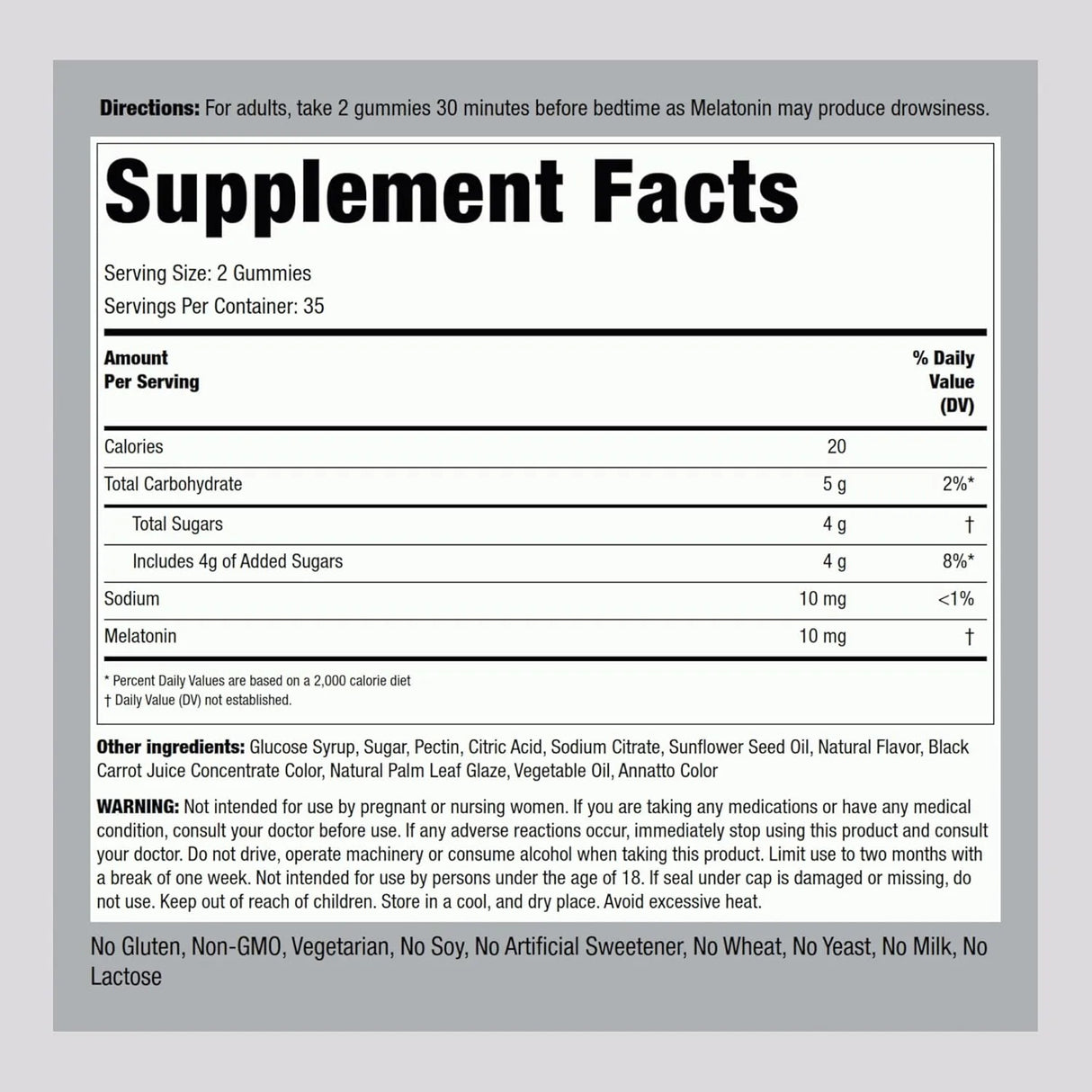 PIPING ROCK - Piping Rock Melatonin Gummies 10Mg. 70 Gomitas - The Red Vitamin MX - Suplementos Alimenticios - {{ shop.shopifyCountryName }}