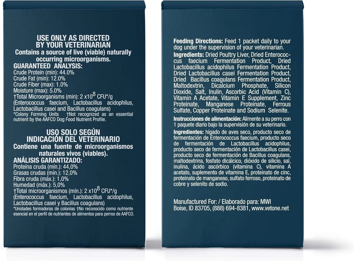 VETONE - VetOne Advita Probiotic Nutritional Supplement for Dogs 30 Paquetes - The Red Vitamin MX - Probióticos Para Perros - {{ shop.shopifyCountryName }}