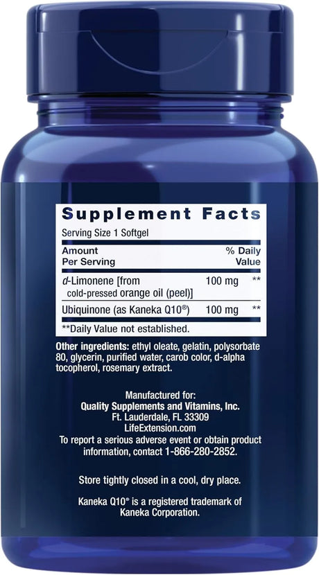 LIFE EXTENSION - Life Extension CoQ10 Ubiquinone with d-Limonene 60 Capsulas Blandas - The Red Vitamin MX - Suplementos Alimenticios - {{ shop.shopifyCountryName }}