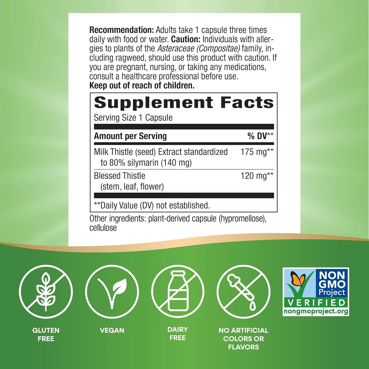 NATURE'S WAY - Nature's Way Milk Thistle 60 Capsulas - The Red Vitamin MX - Suplementos Alimenticios - {{ shop.shopifyCountryName }}