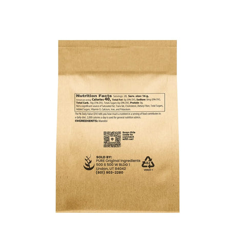 PURE ORIGINAL INGREDIENTS - Pure Original Ingredients Mannitol Powder 453Gr. - The Red Vitamin MX - Suplementos Alimenticios - {{ shop.shopifyCountryName }}