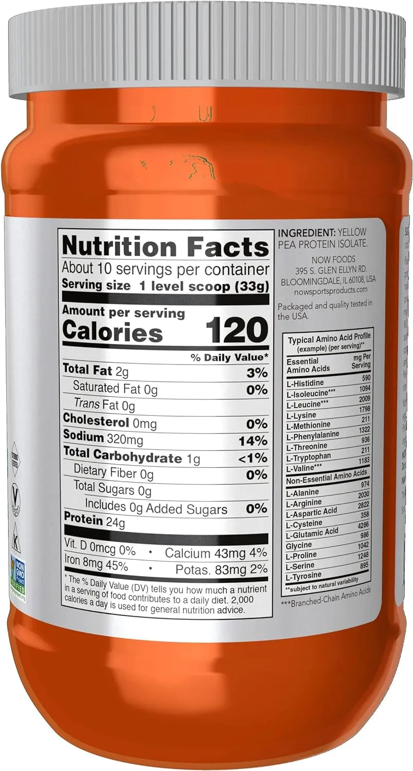NOW SUPPLEMENTS - NOW Foods Sports Nutrition Pea Protein Unflavored 340Gr. - The Red Vitamin MX - Suplementos Alimenticios - {{ shop.shopifyCountryName }}