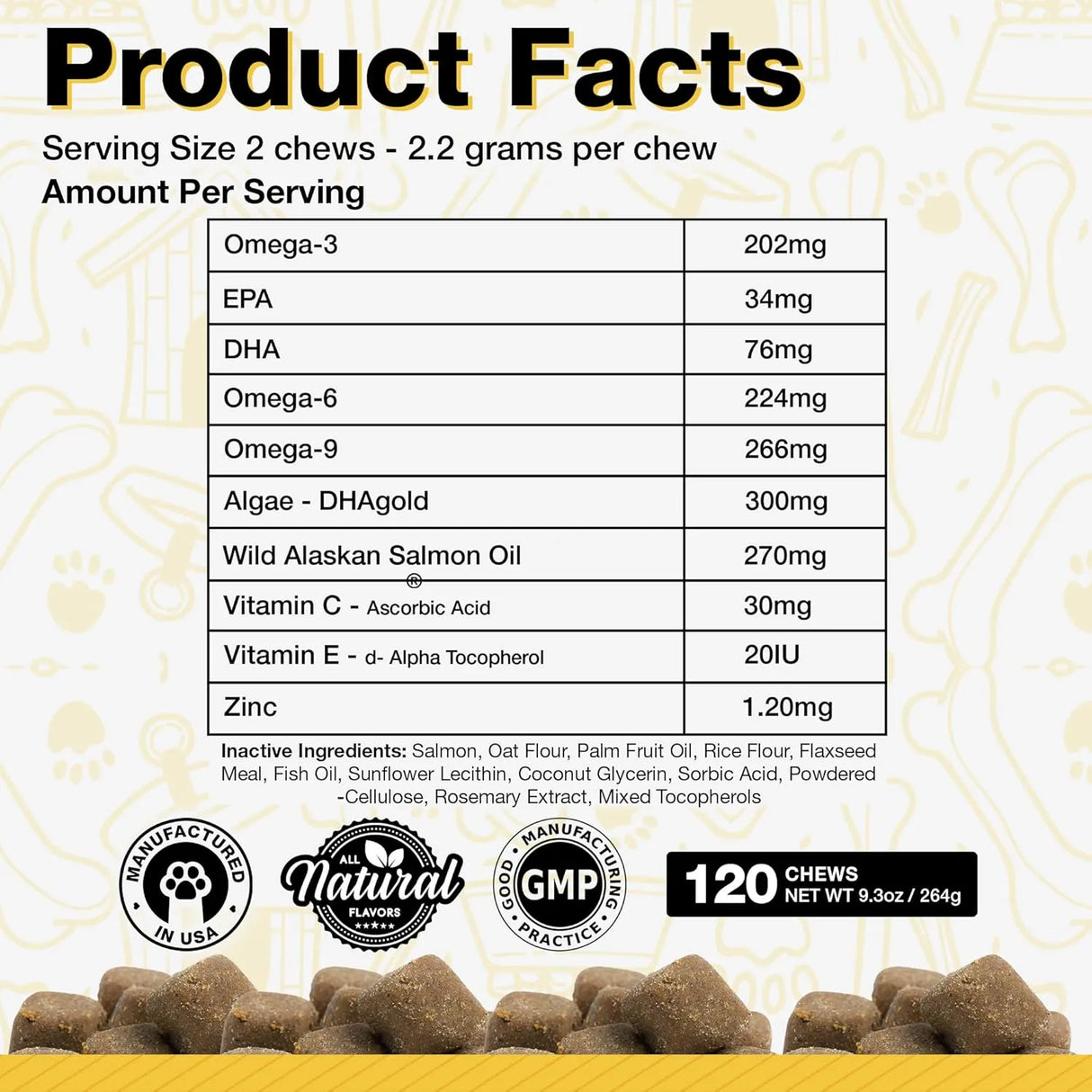 PAWLIFE - Pawlife Omega 3 Fish Oil Dog Vitamins Salmon Flavor 120 Masticables - The Red Vitamin MX - Aceite De Pescado Para Perros - {{ shop.shopifyCountryName }}