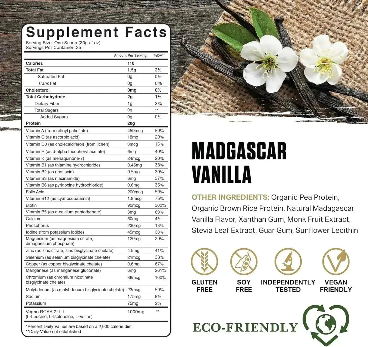 AMBROSIA - Ambrosia Planta Premium Organic Plant-Based Protein 25 Servicios Vanilla 750Gr. - The Red Vitamin MX - Suplementos Alimenticios - {{ shop.shopifyCountryName }}