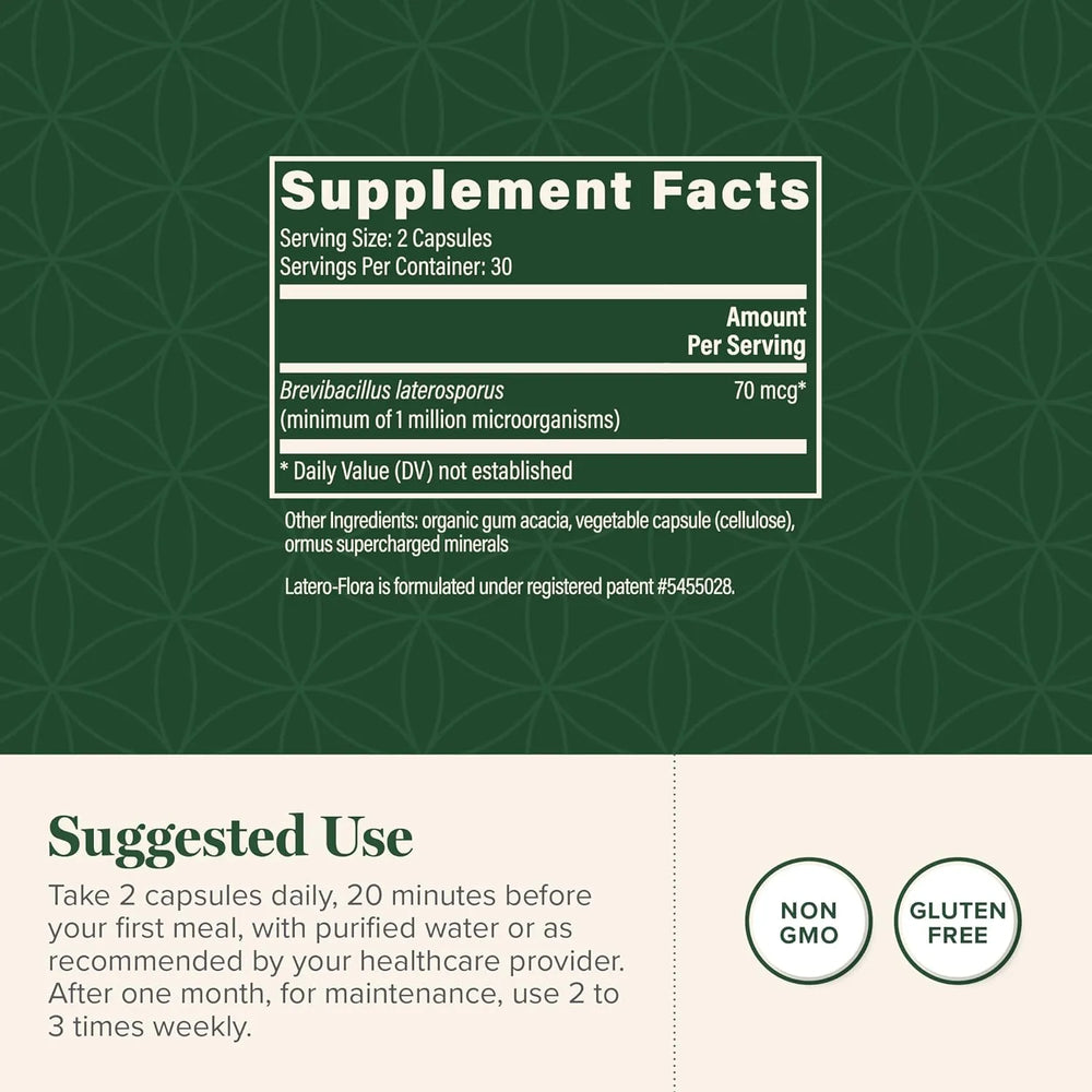 GLOBAL HEALING CENTER - Global Healing Latero-Flora Probiotic 60 Capsulas - The Red Vitamin MX - Suplementos Alimenticios - {{ shop.shopifyCountryName }}