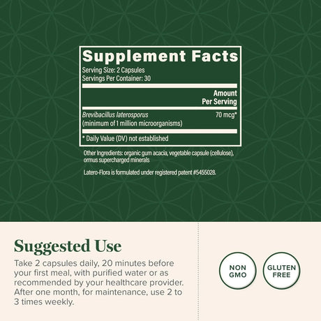 GLOBAL HEALING CENTER - Global Healing Latero-Flora Probiotic 60 Capsulas - The Red Vitamin MX - Suplementos Alimenticios - {{ shop.shopifyCountryName }}