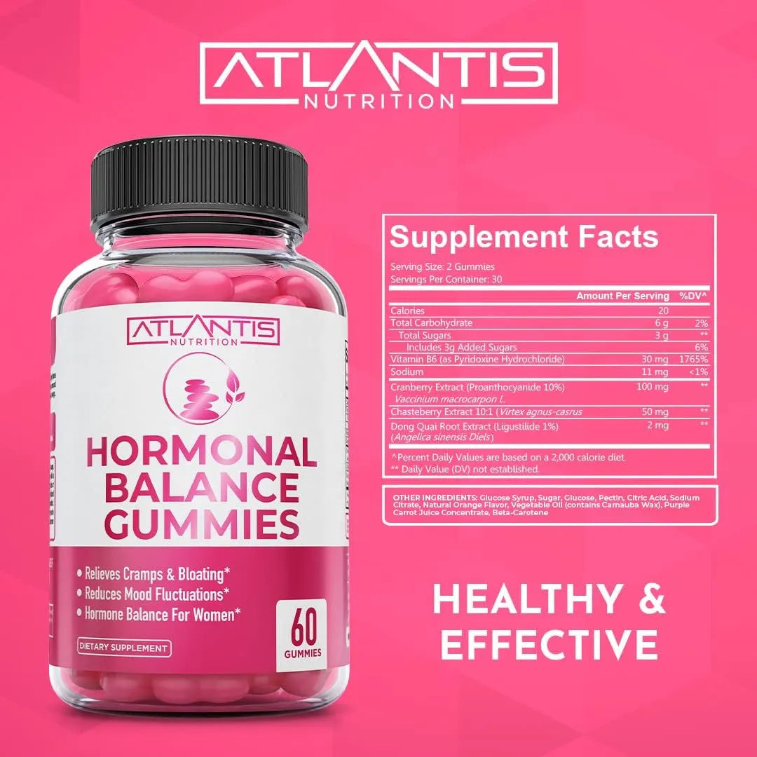 ATLANTIS NUTRITION - Atlantis Nutrition Hormonal Balance 60 Gomitas - The Red Vitamin MX - Suplementos Alimenticios - {{ shop.shopifyCountryName }}