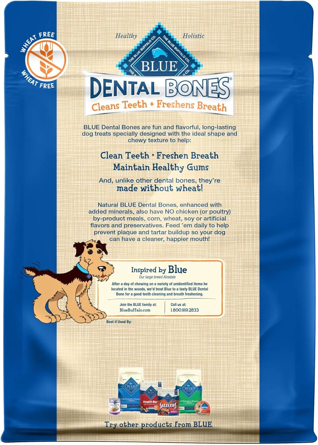 BLUE BUFFALO - Blue Buffalo Dental Bones Small Natural Dental Chew Dog Treats 21 Piezas - The Red Vitamin MX - Cuidado Dental Para Perros - {{ shop.shopifyCountryName }}