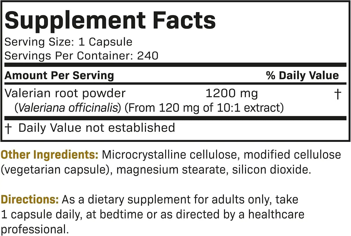 FUTUREBIOTICS - Futurebiotics Valerian Root 1200Mg. 240 Capsulas - The Red Vitamin MX - Suplementos Alimenticios - {{ shop.shopifyCountryName }}