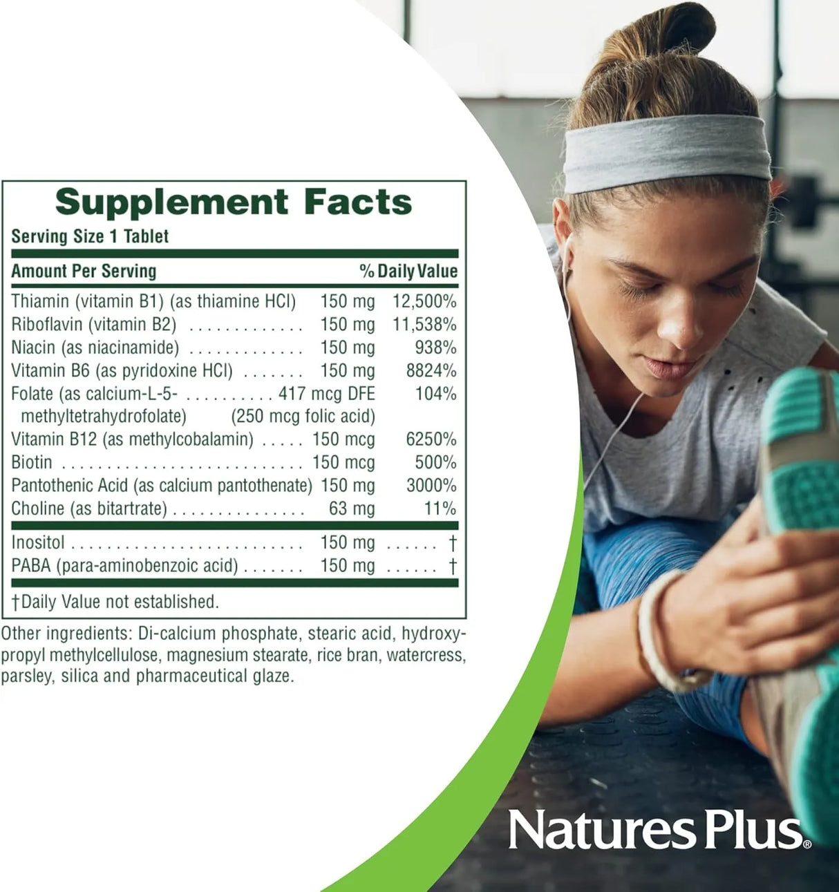 NATURES PLUS - Natures Plus Mega B-150 Complex 60 Tabletas - The Red Vitamin MX - Suplementos Alimenticios - {{ shop.shopifyCountryName }}
