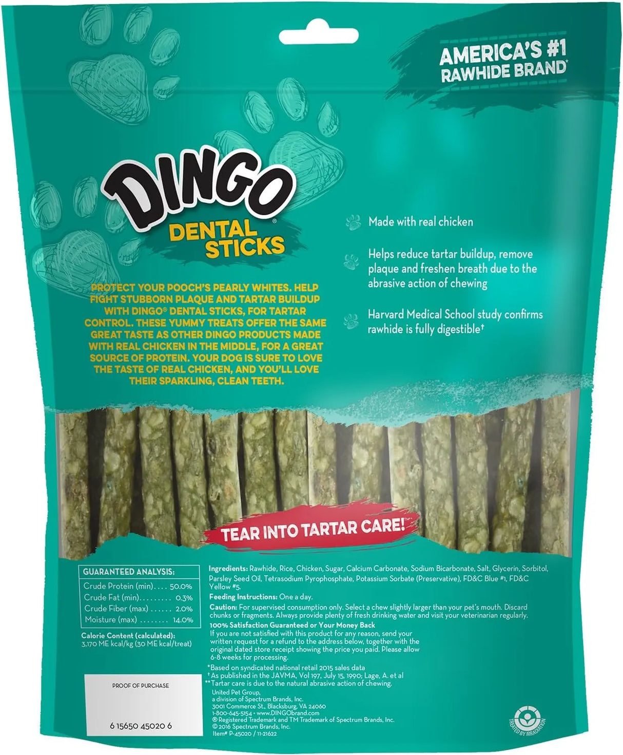 DINGO - Dingo Dental Sticks Natural Chewing Action Helps Clean Teeth 48 Piezas - The Red Vitamin MX - Cuidado Dental Para Perros - {{ shop.shopifyCountryName }}