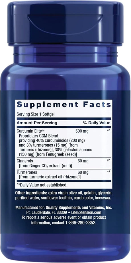 LIFE EXTENSION - Life Extension Advanced Curcumin Elite Turmeric Extract Ginger & Turmerones 30 Capsulas Blandas - The Red Vitamin MX - Suplementos Alimenticios - {{ shop.shopifyCountryName }}