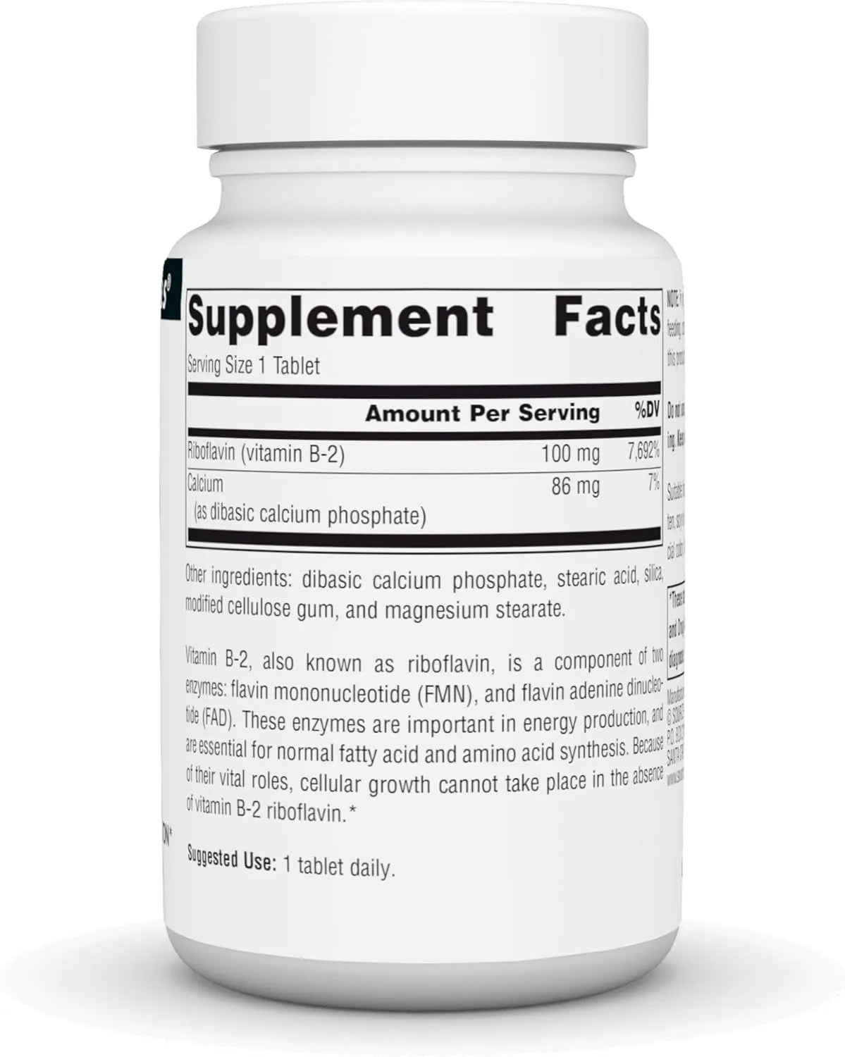 SOURCE NATURALS - Source Naturals Vitamin B-2 Riboflavin 100Mg. 100 Tabletas - The Red Vitamin MX - Suplementos Alimenticios - {{ shop.shopifyCountryName }}