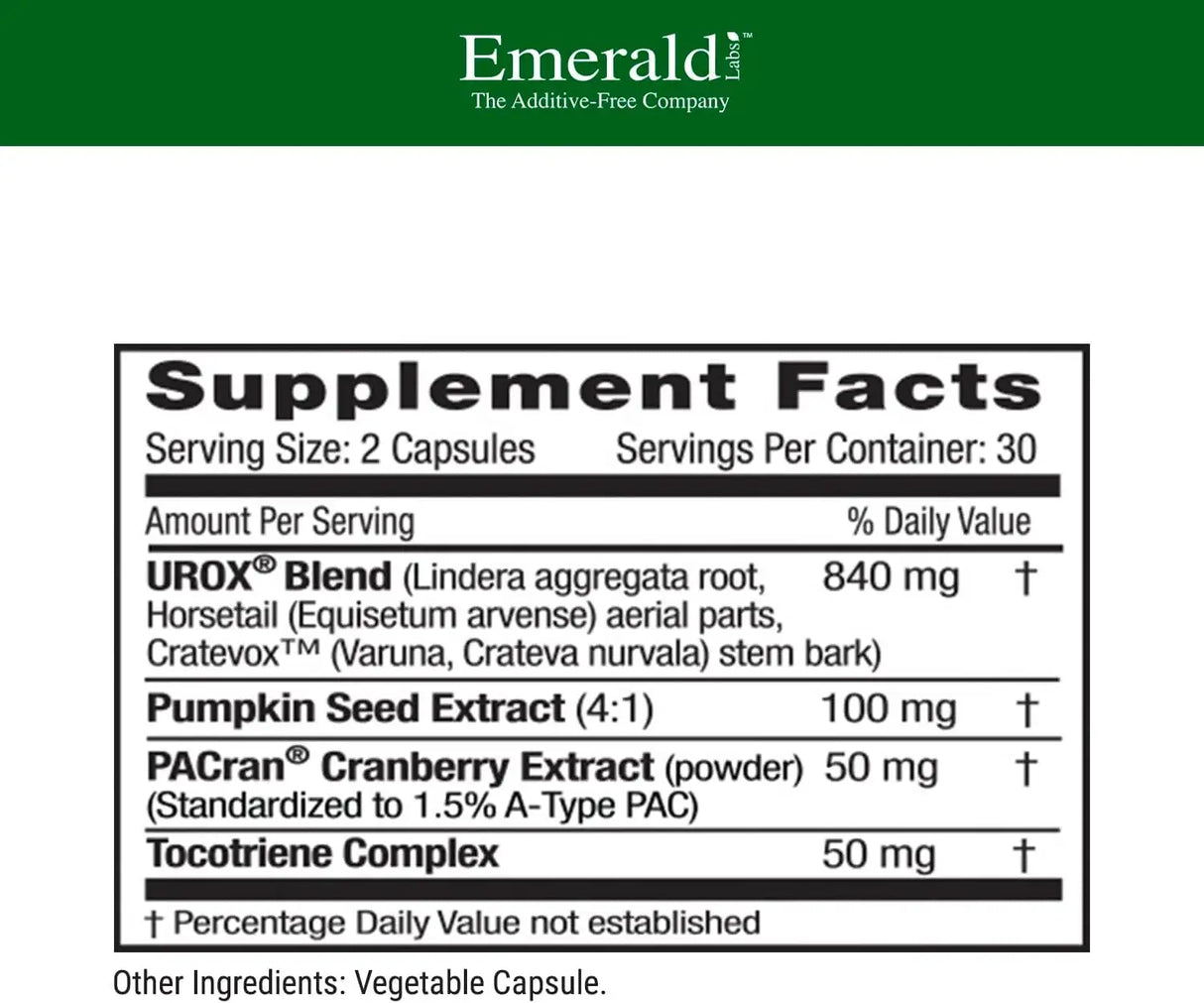 EMERALD LABS - EMERALD LABS Bladder Health 60 Capsulas - The Red Vitamin MX - Suplementos Alimenticios - {{ shop.shopifyCountryName }}