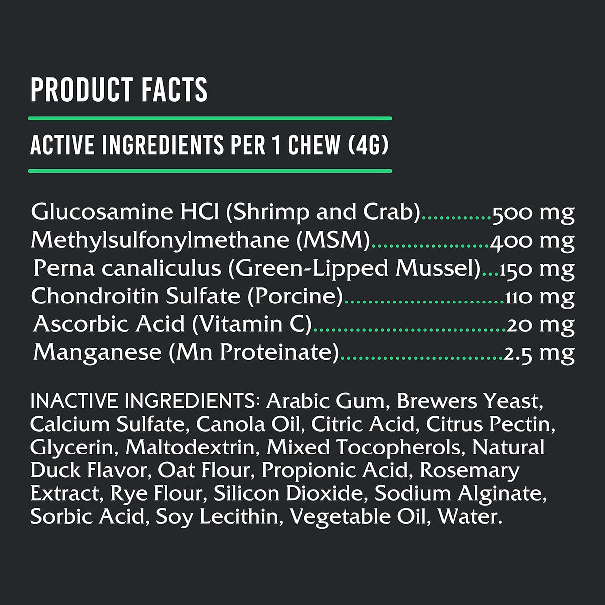 FIDELIS Joint Support Plus+ Hip & Joint Supplement for Dogs 60 Masticables