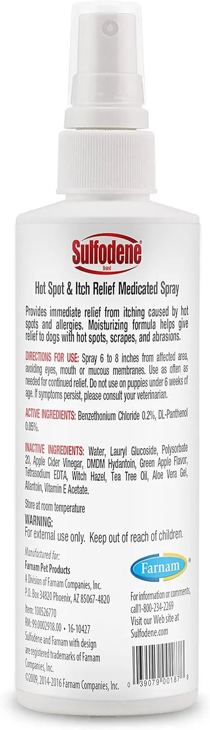 SULFODENE - Sulfodene Hot Spot & Itch Relief Medicated Spray for Dog 8 Fl.Oz. - The Red Vitamin MX - Remedios Para La Picazón De Perros - {{ shop.shopifyCountryName }}