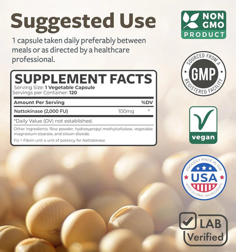 HEALTHS HARMONY - Healths Harmony Nattokinase 2000 FU 120 Capsulas - The Red Vitamin MX - Suplementos Alimenticios - {{ shop.shopifyCountryName }}