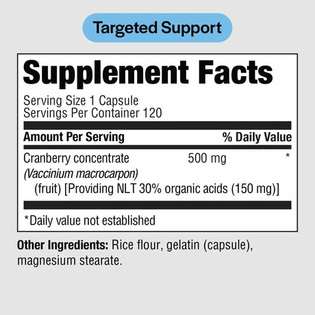 PUREFORMULAS - PureFormulas Cranberry 500Mg. 120 Capsulas - The Red Vitamin MX - Suplementos Alimenticios - {{ shop.shopifyCountryName }}