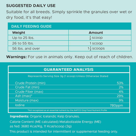 CHEW + HEAL - Chew + Heal Labs Kelp Supplement for Dogs 4 Oz. - The Red Vitamin MX - Suplementos Herbales Para Perros - {{ shop.shopifyCountryName }}