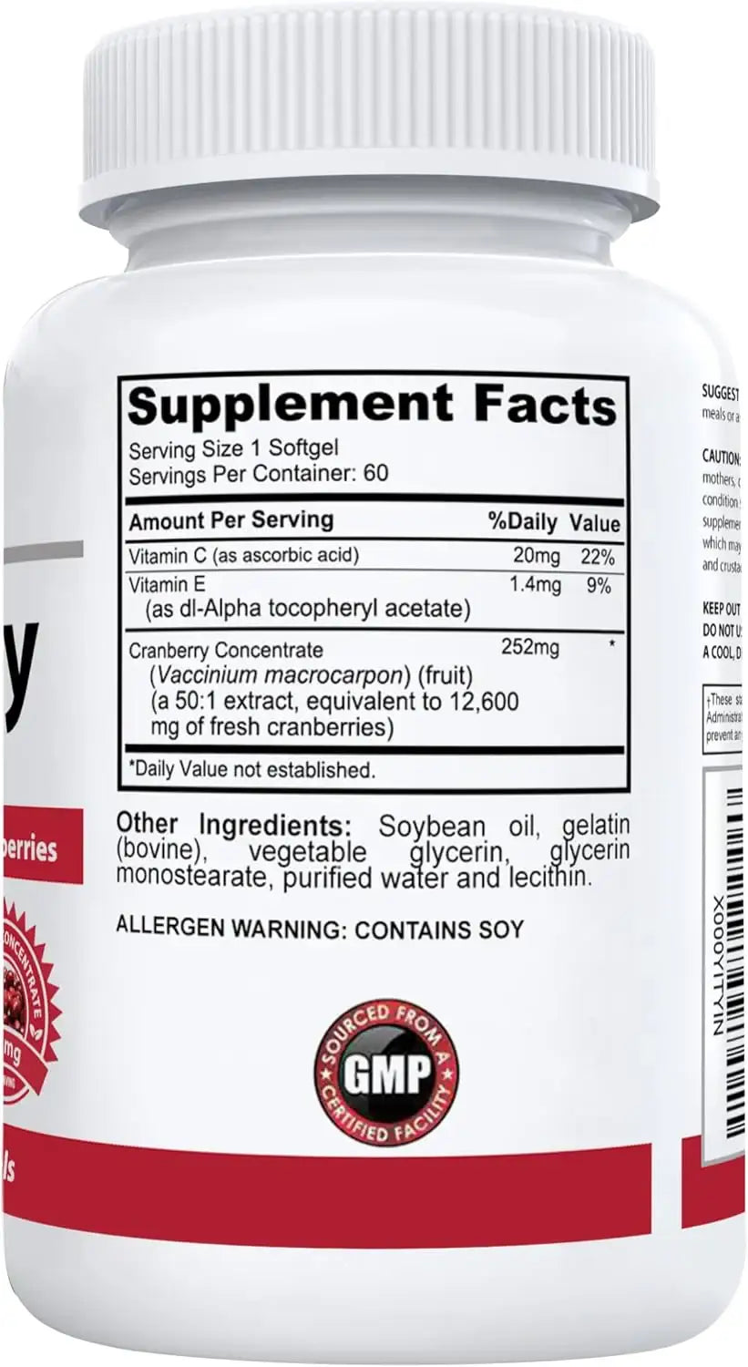 NUTRACRAFT - Nutracraft Cranberry Extract 60 Capsulas Blandas - The Red Vitamin MX - Suplementos Alimenticios - {{ shop.shopifyCountryName }}