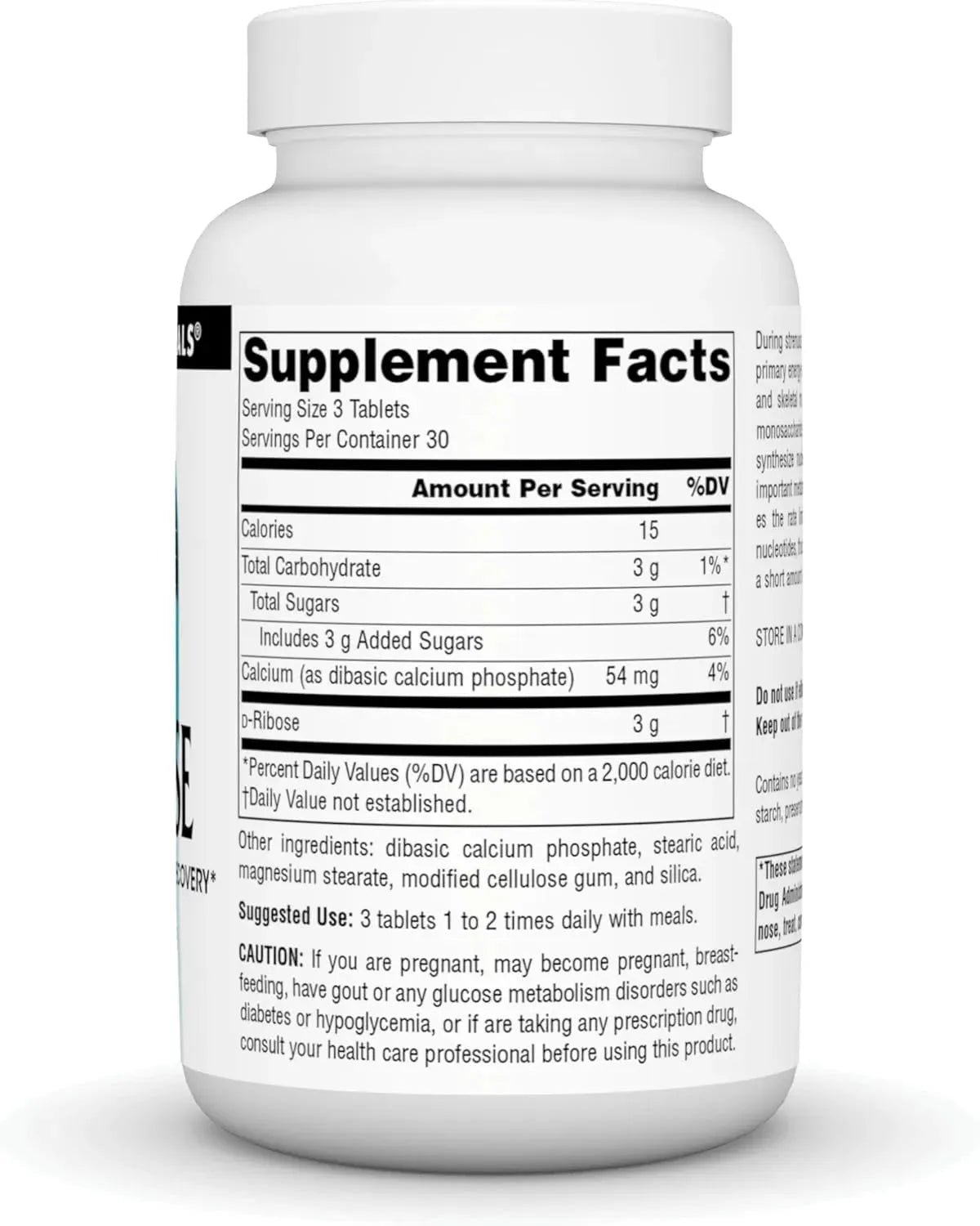 SOURCE NATURALS - Source Naturals D-Ribose 90 Tabletas - The Red Vitamin MX - Suplementos Alimenticios - {{ shop.shopifyCountryName }}