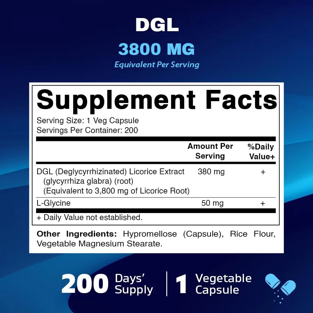 VITAMATIC - Vitamatic DGL Licorice 10:1 Extract 380Mg. 200 Capsulas - The Red Vitamin MX - Suplementos Alimenticios - {{ shop.shopifyCountryName }}