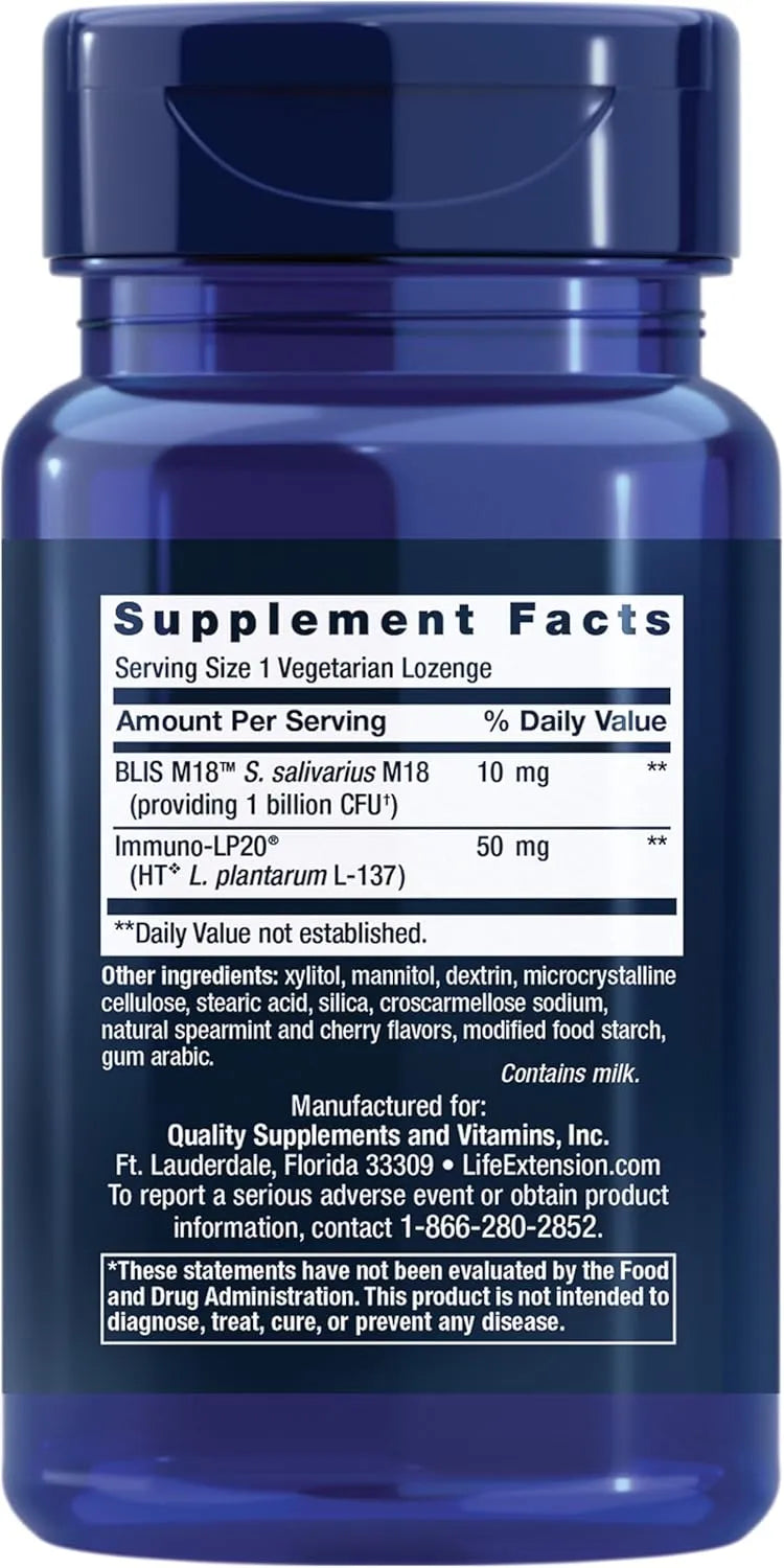 LIFE EXTENSION - Life Extension FLORASSIST Oral Hygiene 30 Tabletas - The Red Vitamin MX - Suplementos Alimenticios - {{ shop.shopifyCountryName }}