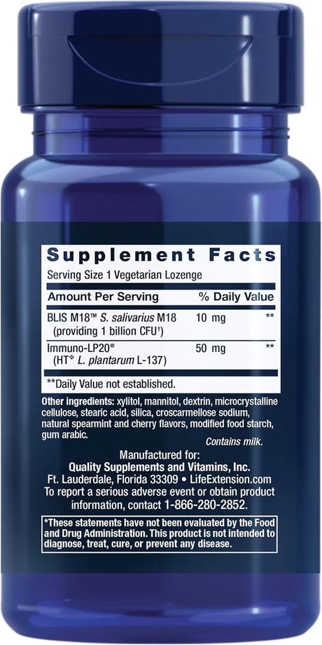 LIFE EXTENSION - Life Extension FLORASSIST Oral Hygiene 30 Tabletas - The Red Vitamin MX - Suplementos Alimenticios - {{ shop.shopifyCountryName }}