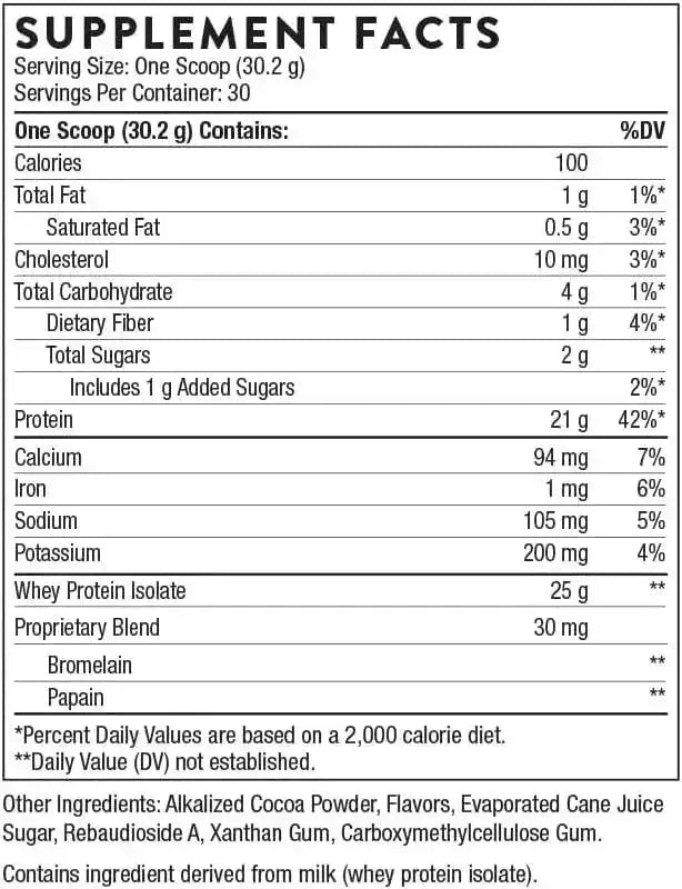 THORNE RESEARCH - THORNE Whey Protein Isolate Chocolate Flavored 30 Servicios 906Gr. - The Red Vitamin MX - Suplementos Alimenticios - {{ shop.shopifyCountryName }}