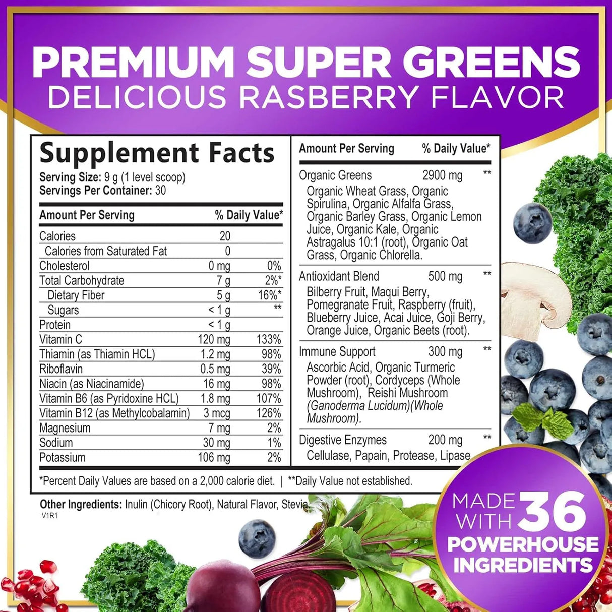 HELLO LOVELY! - Hello Lovely! Greens Superfood Powder 30 Servicios Mixed Berry 270Gr. - The Red Vitamin MX - Suplementos Alimenticios - {{ shop.shopifyCountryName }}