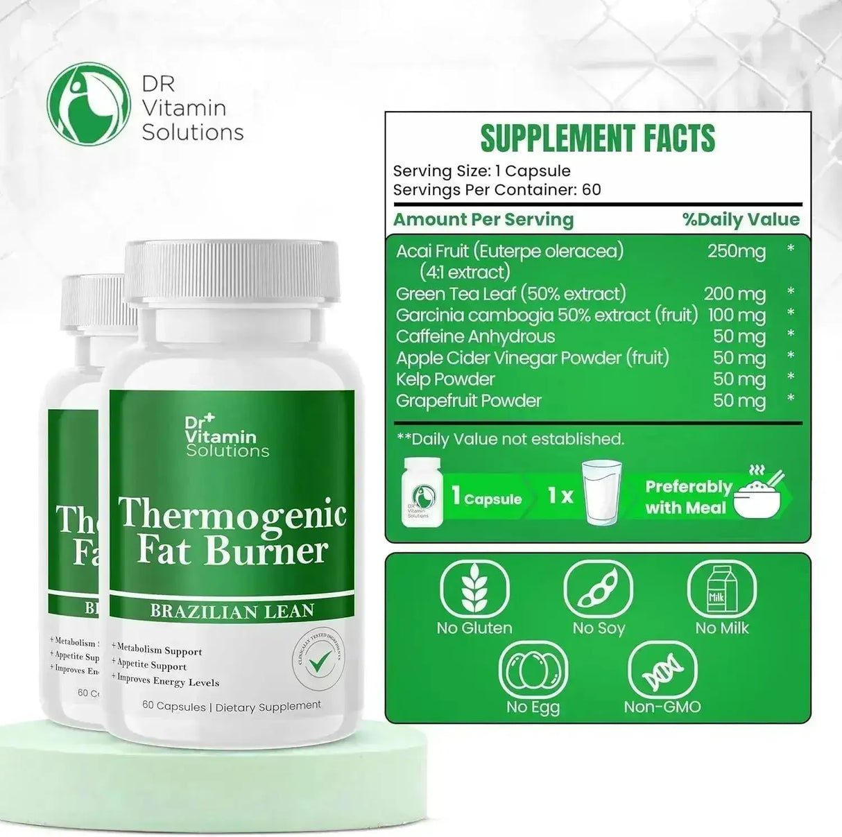 DR VITAMIN SOLUTIONS - DR VITAMIN SOLUTIONS Thermogenic Fat Burner 60 Capsulas 2 Pack - The Red Vitamin MX - Suplementos Alimenticios - {{ shop.shopifyCountryName }}
