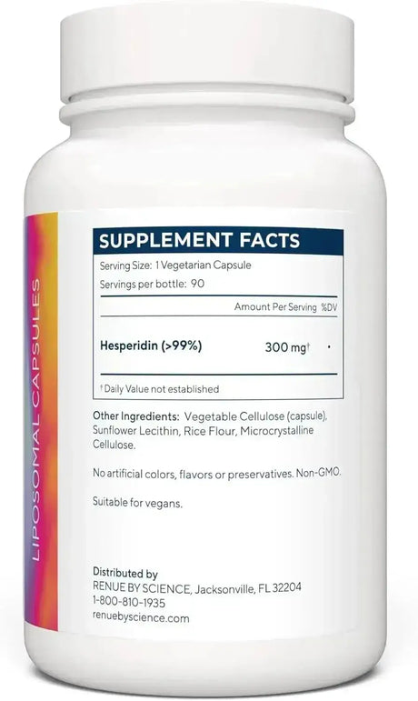 RENUE - Renue By Science Hesperidin 300Mg. 90 Capsulas - The Red Vitamin MX - Suplementos Alimenticios - {{ shop.shopifyCountryName }}