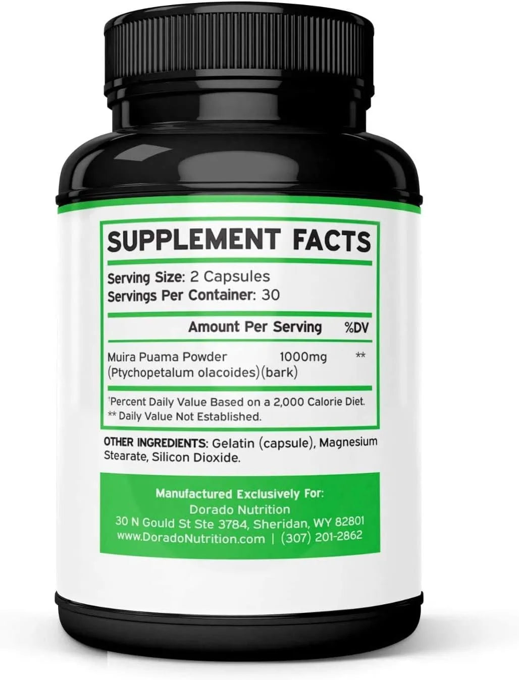 DORADO NUTRITION - DORADO NUTRITION Muira Puama Root Extract 1000Mg. 60 Capsulas - The Red Vitamin MX - Suplementos Alimenticios - {{ shop.shopifyCountryName }}