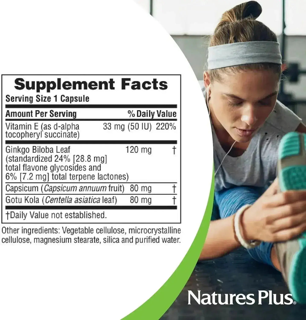 NATURES PLUS - Natures Plus Ginkgo Biloba-Combo 120Mg. 60 Capsulas - The Red Vitamin MX - Suplementos Alimenticios - {{ shop.shopifyCountryName }}