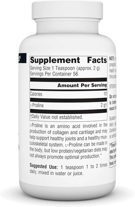 SOURCE NATURALS - Source Naturals L-Proline Powder 113Gr. - The Red Vitamin MX - Suplementos Alimenticios - {{ shop.shopifyCountryName }}