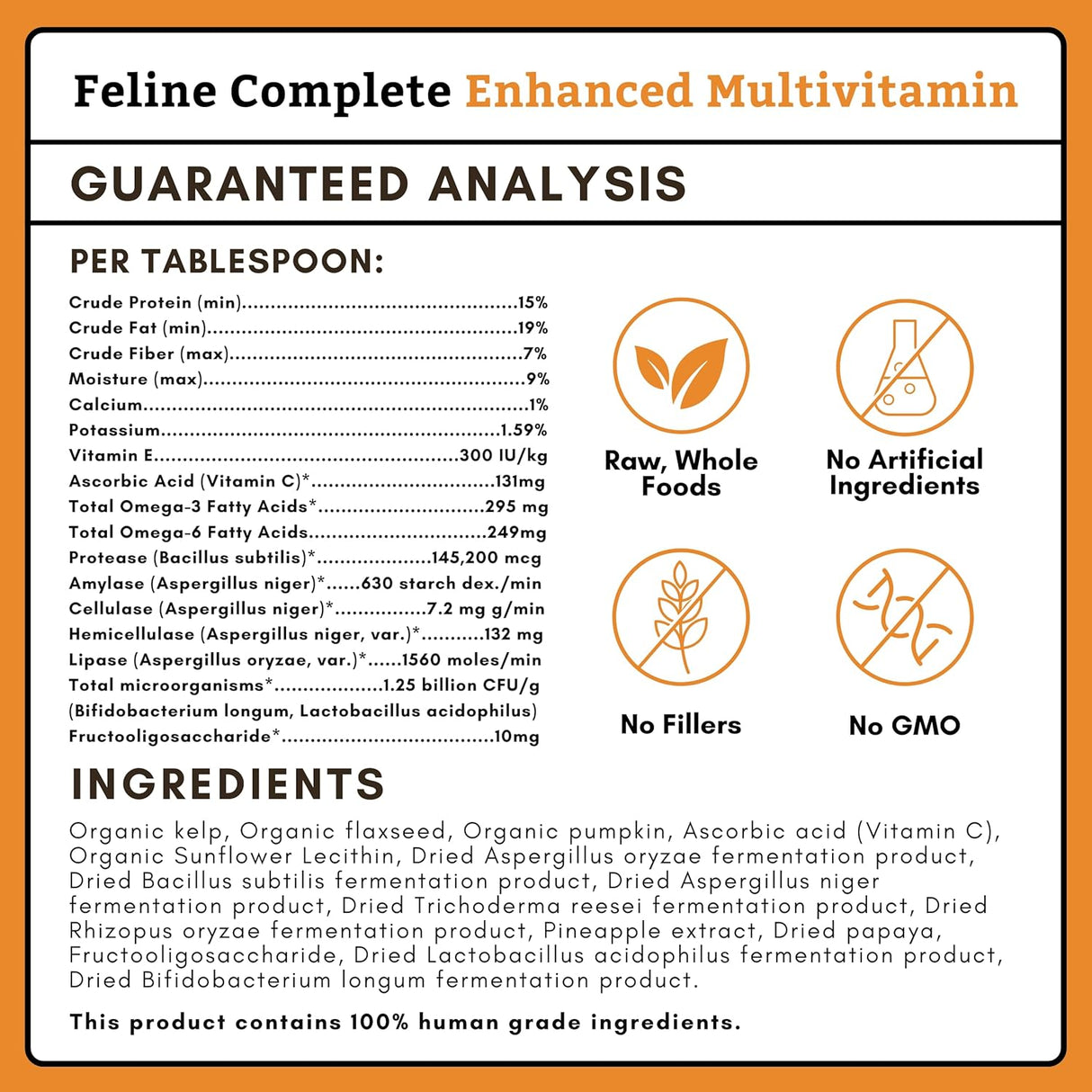 Wholistic Pet Organics Feline Complete Organic Pumpkin 113Gr.