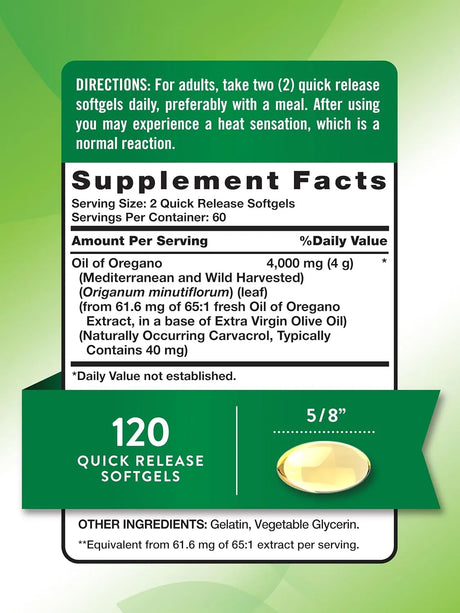 NATURE'S TRUTH - Nature's Truth Oil of Oregano 4000Mg. 120 Capsulas Blandas - The Red Vitamin MX - Suplementos Alimenticios - {{ shop.shopifyCountryName }}