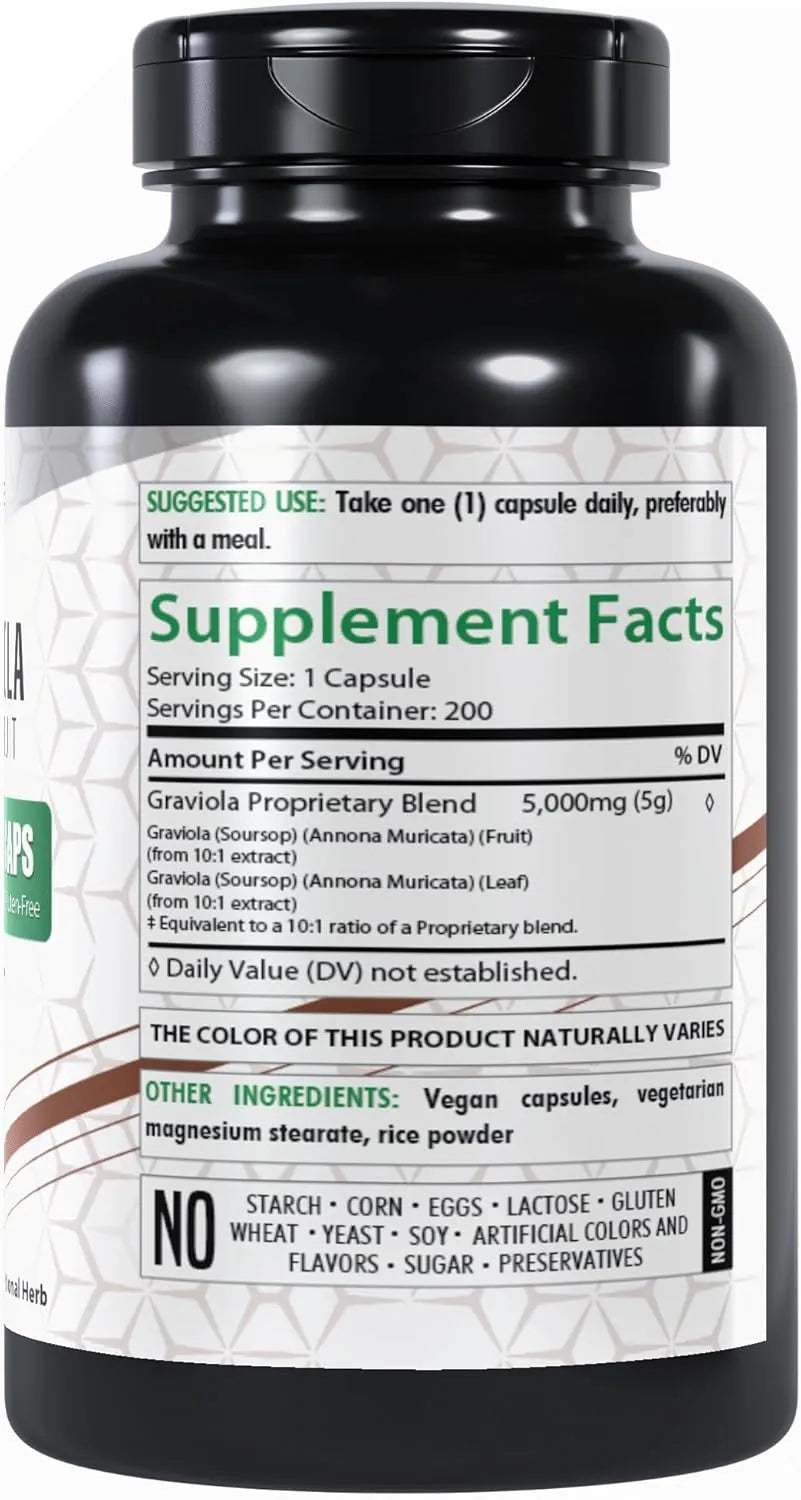 HEALTHFARE - Healthfare Graviola 5000Mg. 200 Capsulas - The Red Vitamin MX - Suplementos Alimenticios - {{ shop.shopifyCountryName }}