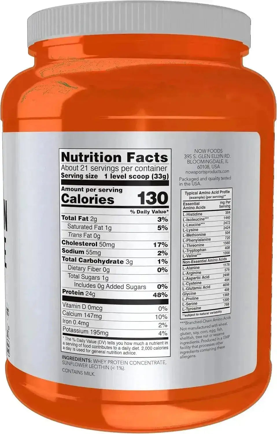 NOW SPORTS - NOW Sports Nutrition Whey Protein Concentrate Unflavored Powder 680Gr. - The Red Vitamin MX - Suplementos Alimenticios - {{ shop.shopifyCountryName }}