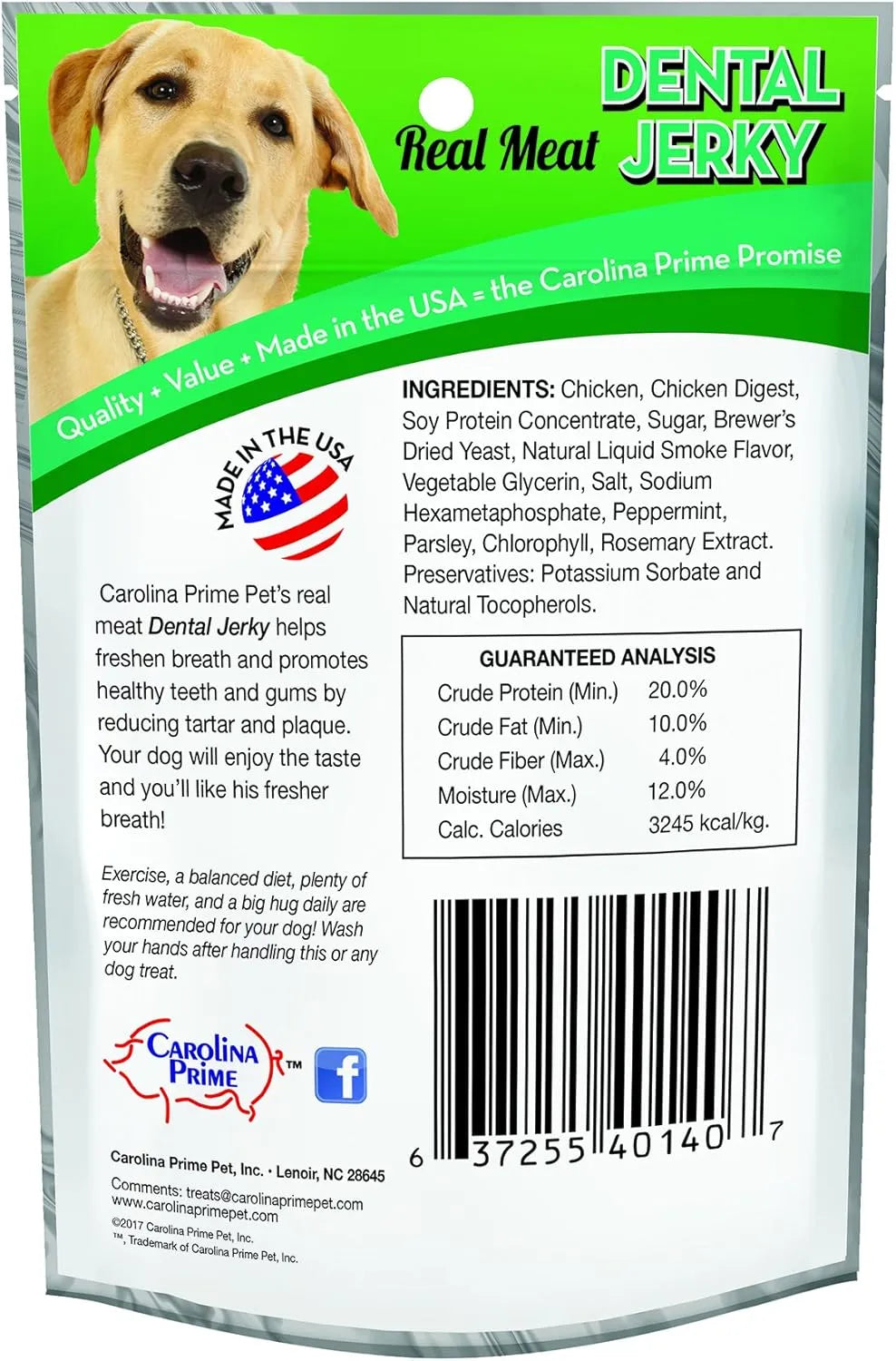 CAROLINA PRIME - Carolina Prime Pet Dental Jerky Treat For Dogs 170Gr. - The Red Vitamin MX - Cuidado Dental Para Perros - {{ shop.shopifyCountryName }}