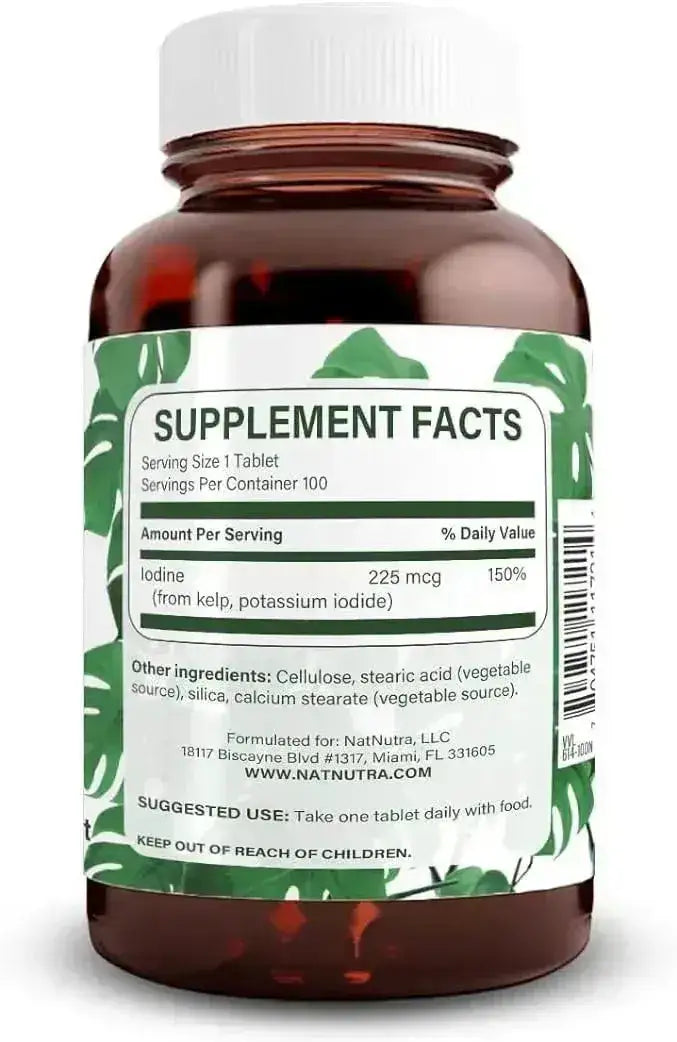 NATURAL NUTRA - Natural Nutra Kelp Iodine 100 Tabletas - The Red Vitamin MX - Suplementos Alimenticios - {{ shop.shopifyCountryName }}