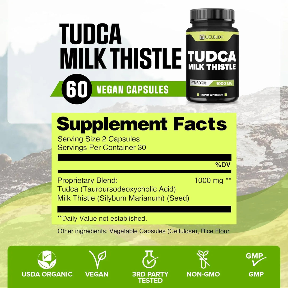 WELBUDA - WELBUDA Tudca with Milk Thistle Extract 60 Capsulas - The Red Vitamin MX - Suplementos Alimenticios - {{ shop.shopifyCountryName }}