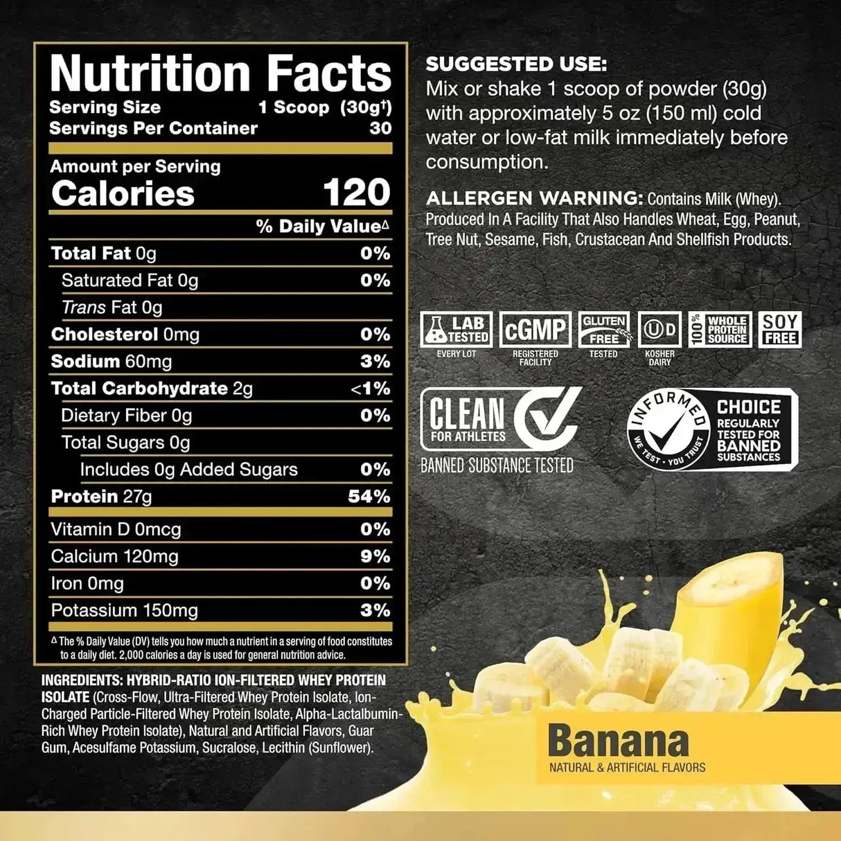 ALLMAX NUTRITION - ALLMAX Nutrition ISOFLEX Whey Protein Powder Banana 907Gr. - The Red Vitamin MX - Suplementos Alimenticios - {{ shop.shopifyCountryName }}