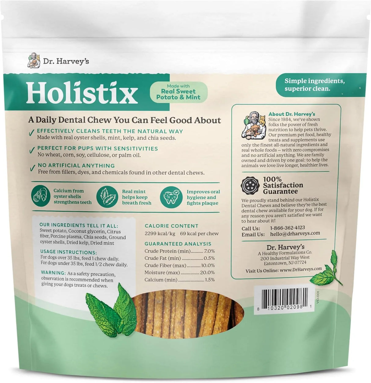 DR. HARVEY'S - Dr. Harvey's Holistix Dental Chews for Dogs 24 Piezas - The Red Vitamin MX - Cuidado Dental Para Perros - {{ shop.shopifyCountryName }}