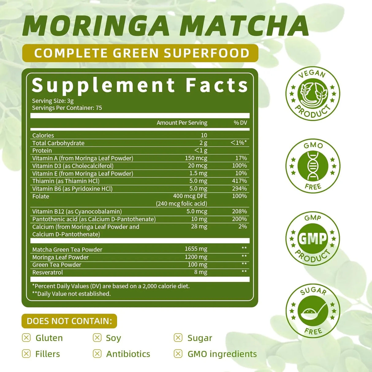 CATFIT - Catfit Moringa Powder 75 Servicios 227Gr. - The Red Vitamin MX - Suplementos Alimenticios - {{ shop.shopifyCountryName }}